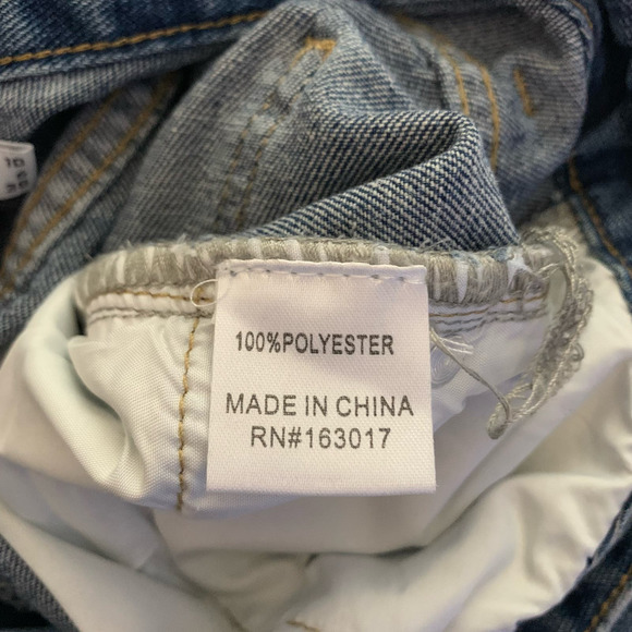 PRINCESS POLLY Trader Two Tone Wide Leg High Rise Frayed Denim Jeans NWT NFR - Picture 12 of 16